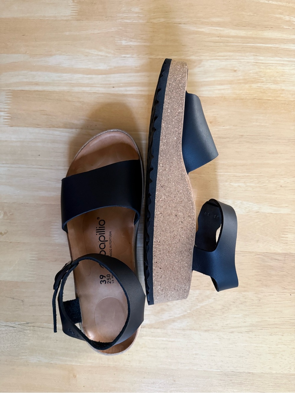 Birkenstock Black Cork Footbed Ankle Strap Sandal - Women - Picture 8 of 9